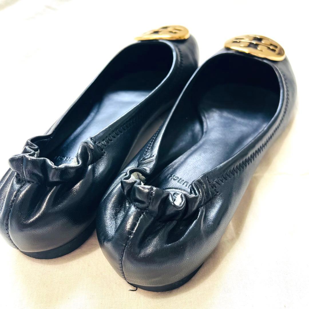 【未使用】TORY BURCH レザー バレエシューズ フラット パンプス