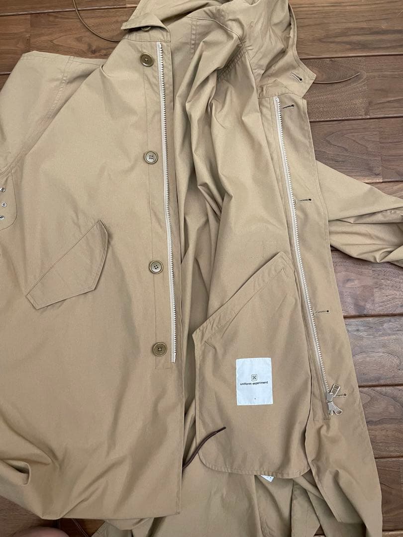 uniform experiment モッズコート ベージュ