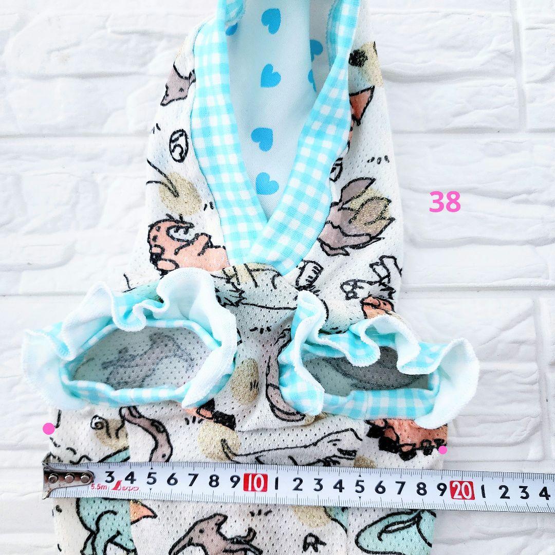 くまちゃん様❤️恐竜♡メッシュ♡金ラメ♡帽子♡タンクトップ♡ハンドメイド犬服