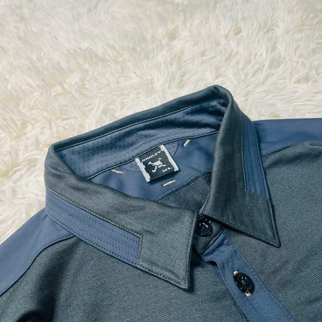 メンズウェア OAKLEY GOLF SKULL STRETCH L/S POLO XL