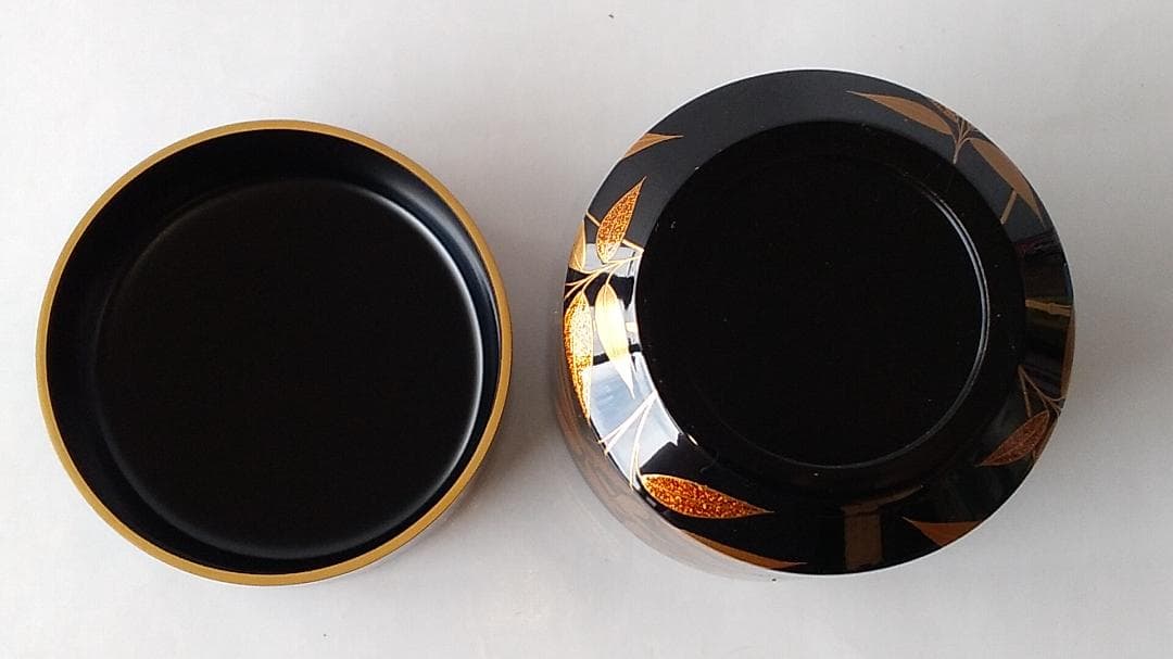 岡本漆専堂 岡本漆園 作 露笹 棗 共箱 漆器 漆芸 抹茶 茶道具 新品 未使用