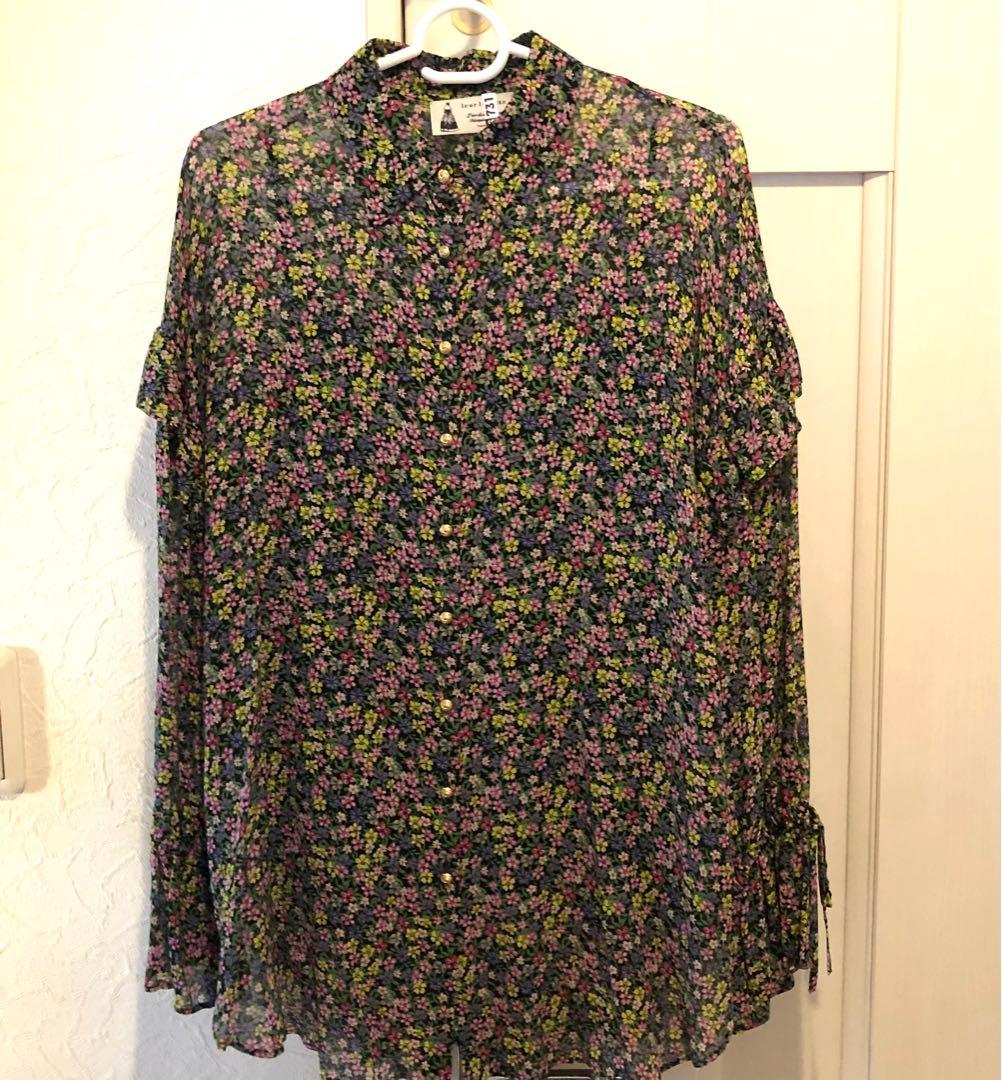 ルールロジェットleur logette シルク フラワープリント ブラウス