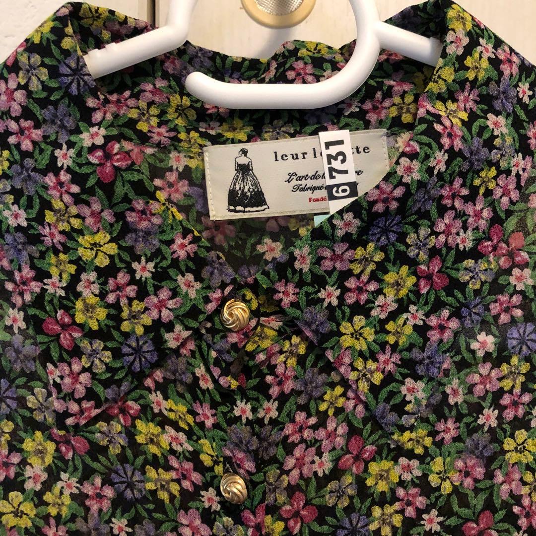 ルールロジェットleur logette シルク フラワープリント ブラウス