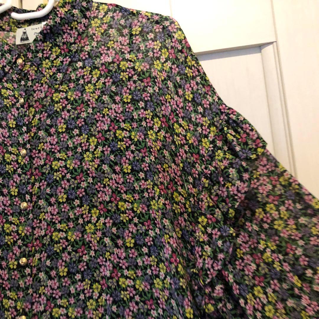 ルールロジェットleur logette シルク フラワープリント ブラウス