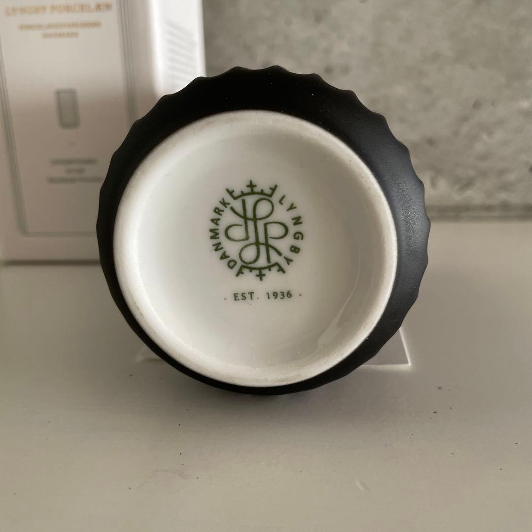 LYNGBY PORCELAEN 花瓶 12㎝ ブラック