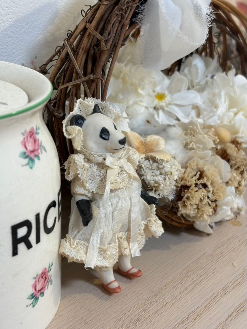 ドール作家様による小さなパンダドールさん　オールビスク