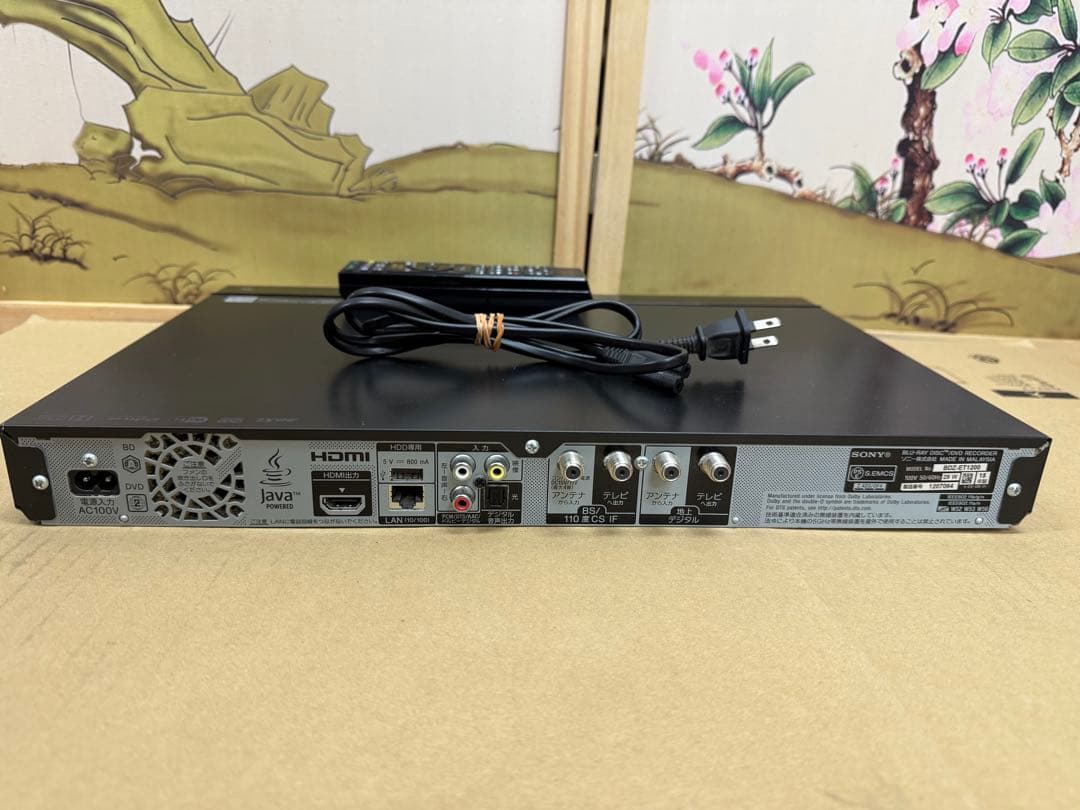 SONY ブルーレイレコーダー BDZ-ET1200 ジャンク品