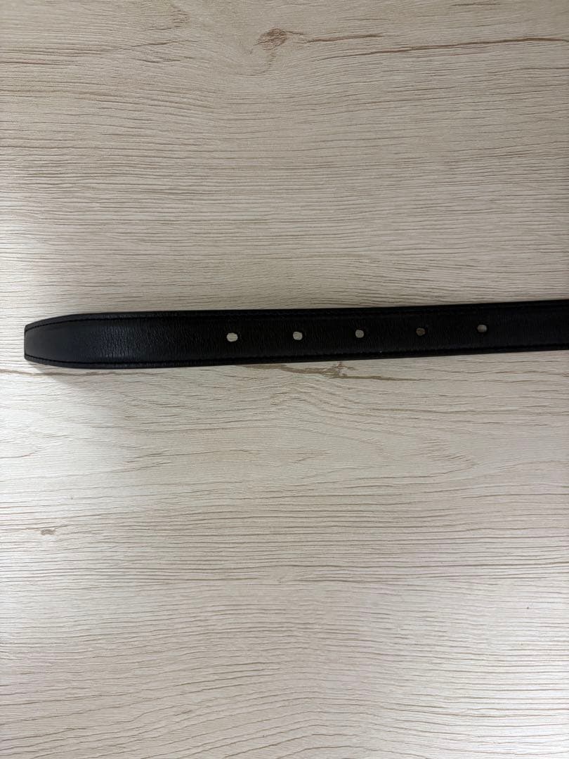 SAINT LAURENT（サンローラン）　ブラックレザーベルト