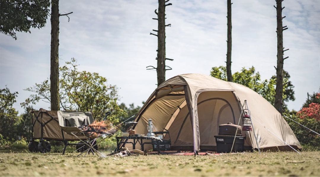 【新品未使用】オガワStacy ST-II キャンプテント ／ベージュ