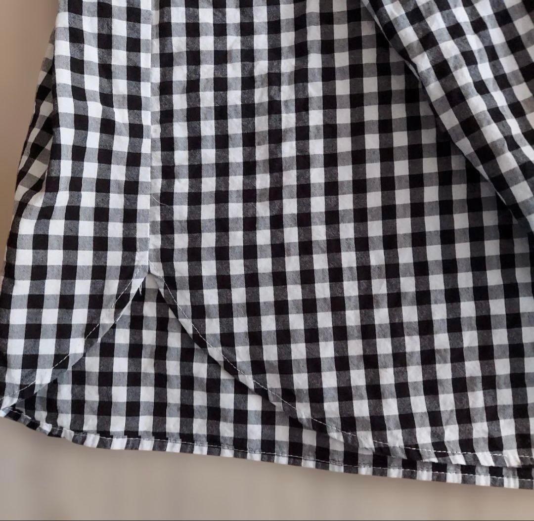 journal standard luxe ギンガム　ブラウス ブラック