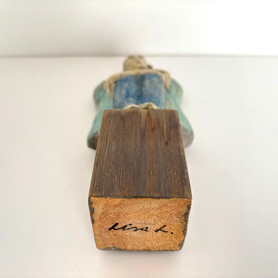 【1点もの】リサラーソン 座っている女性の彫刻 16cm 2000年