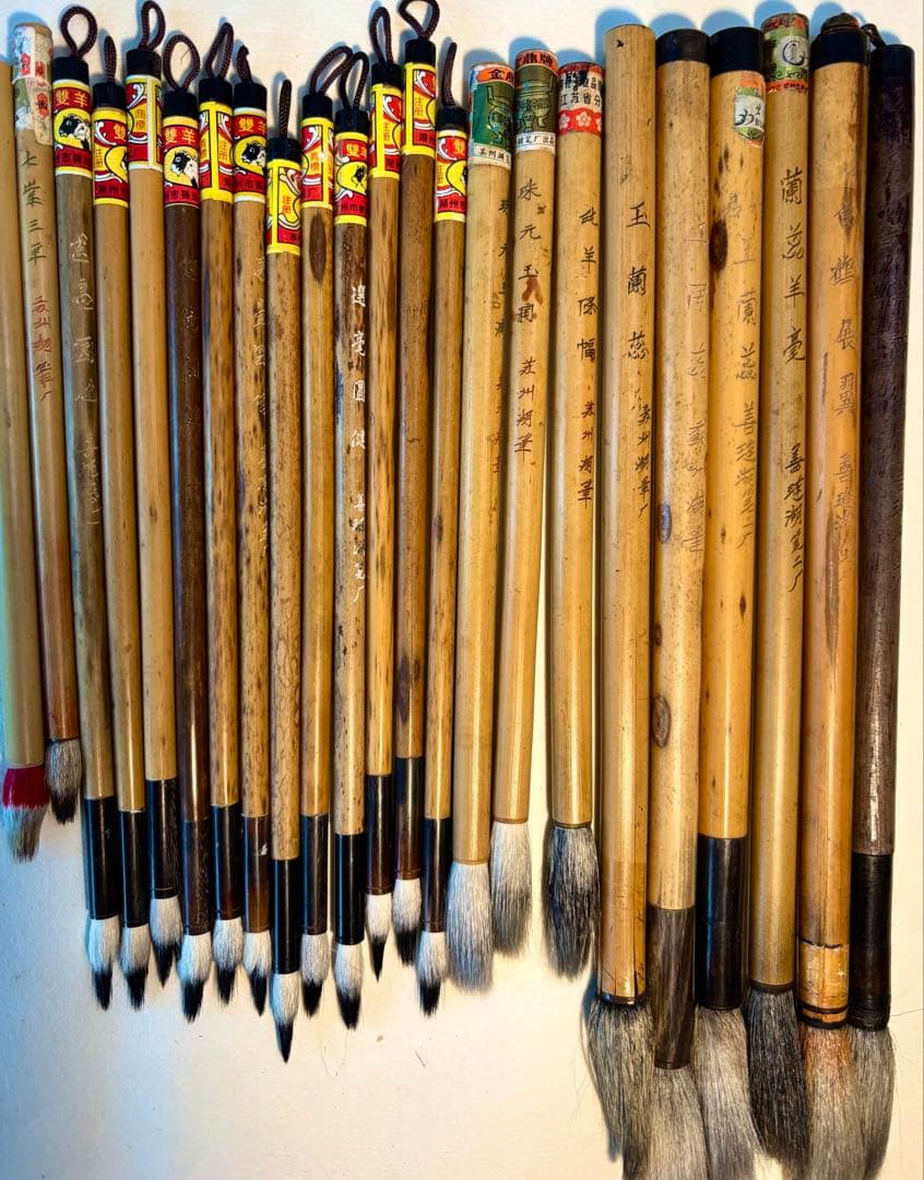中国筆李鼎和、李福寿等新28本、中古61本、日本笔（新9本、中古9本）計107本