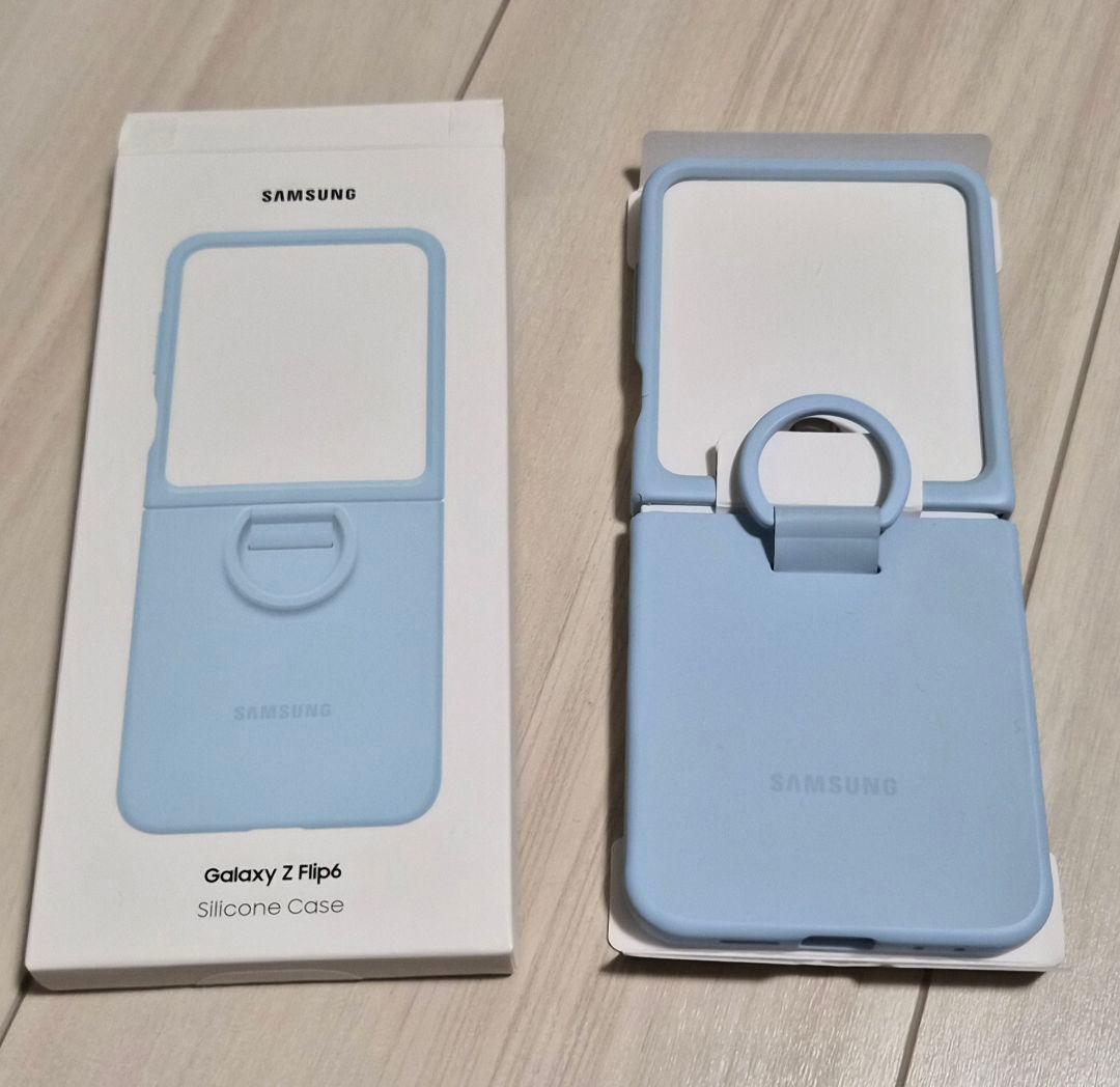 Galaxy ZFlip6 ブルー ケース2つ付き SAMSUNG