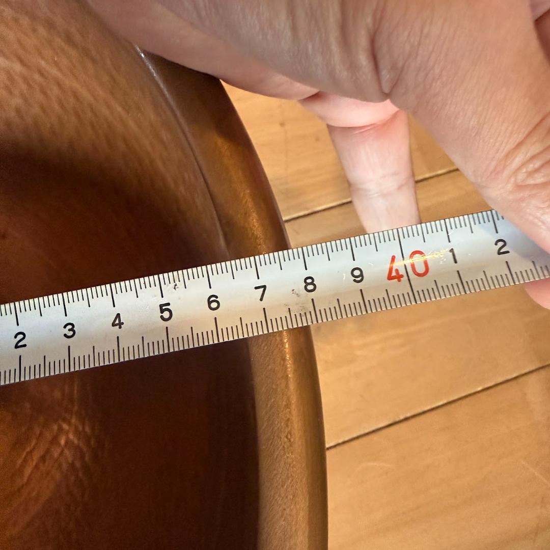 銅製 打ち出し加工ボウル 38cm フランス製 アンティーク