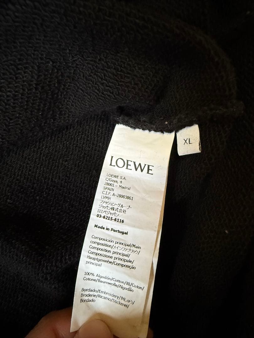 LOEWE 黒 スウェット XL