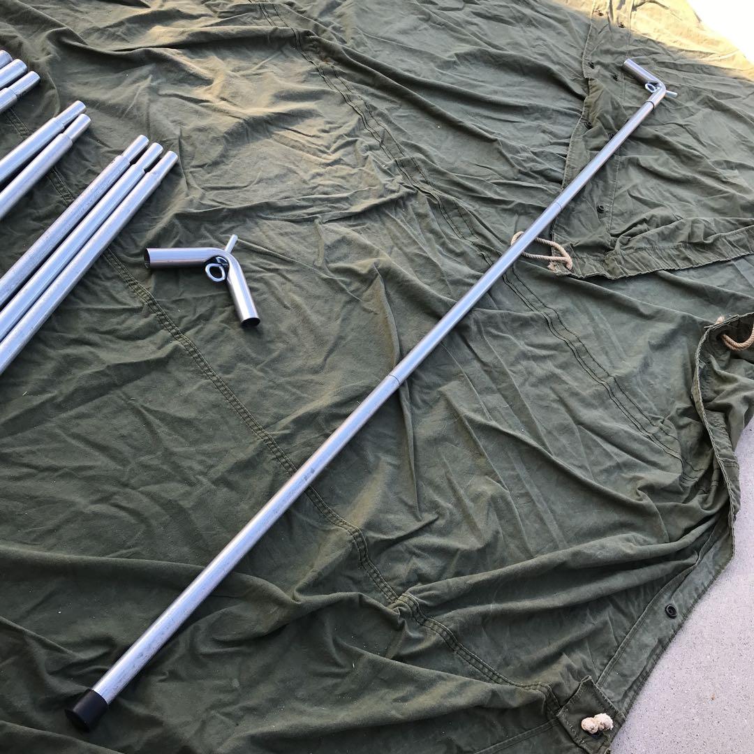 取説付《テンマク大炎幕 仕様》二股フレーム＋棟ポール　らくらく設営快適空間