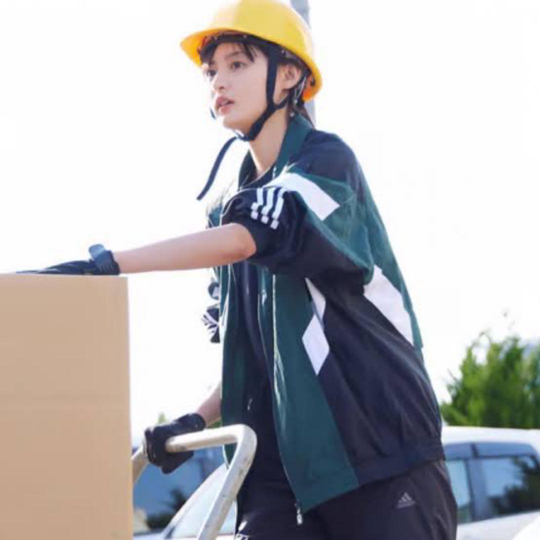 adidas REKIVE ナイロンジャケット ブラック XL