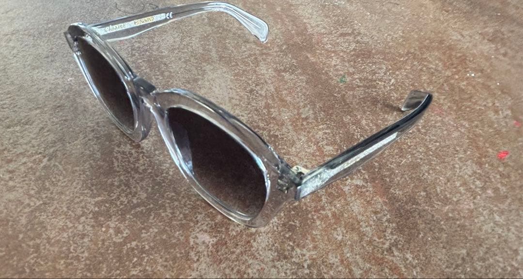 【美品】セリーヌクリア 太縁 ウェリントン メガネ サングラス