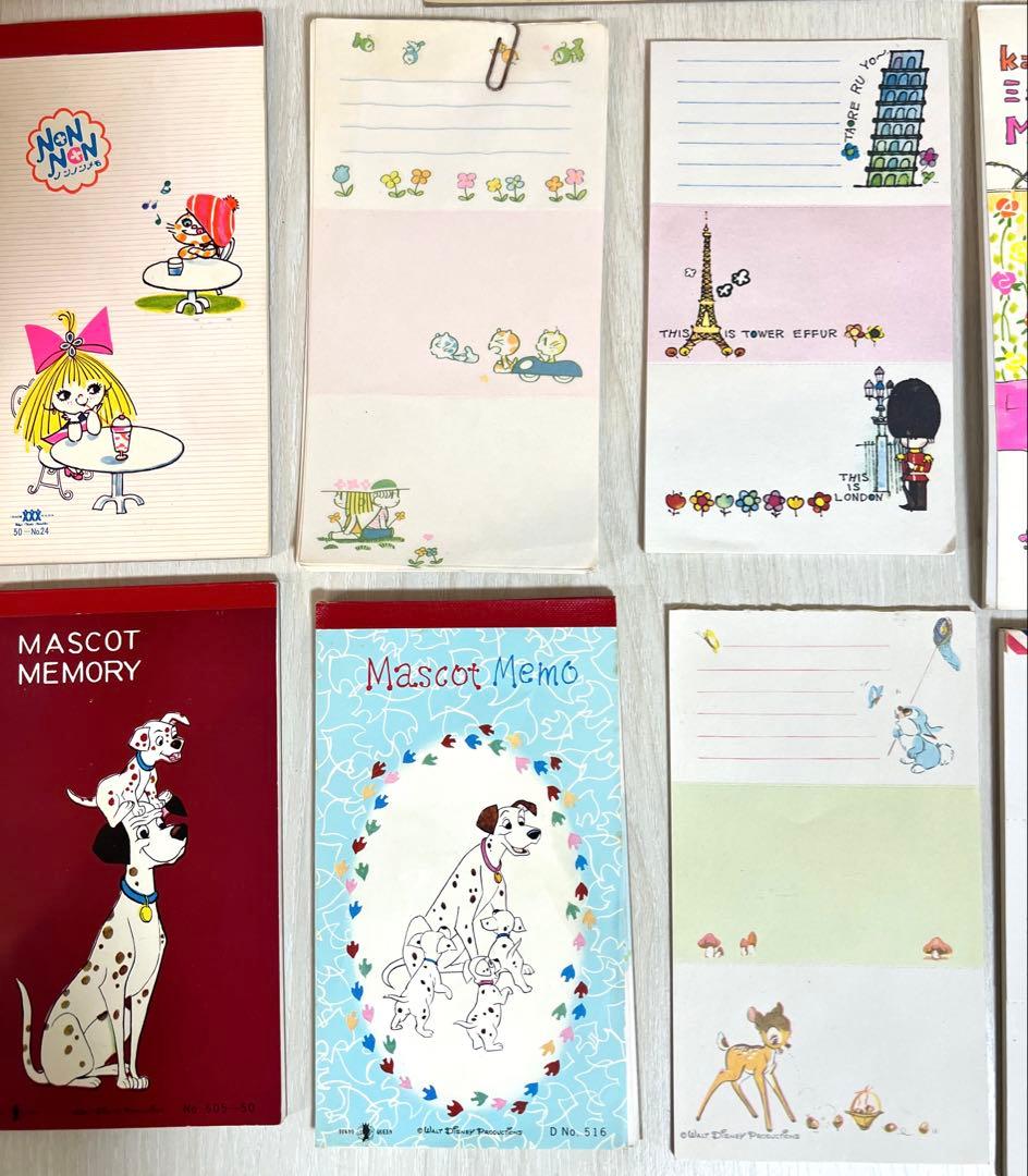 【即購入OK】昭和レトロ 当時物 メモ帳 まとめ売り水森亜土 サンリオ 他