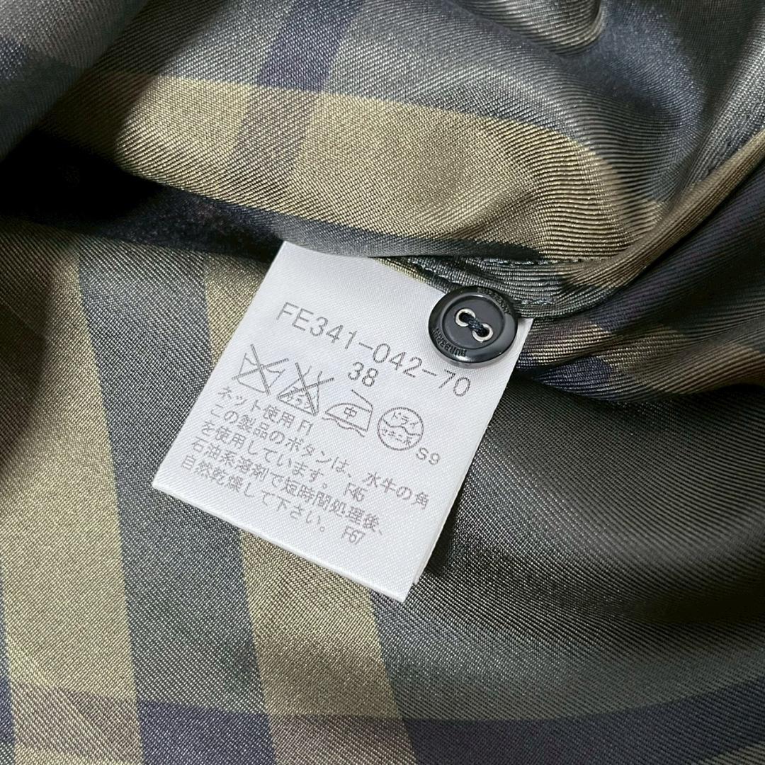 BURBERRY チェック シルク ブラウス トップス 三陽商会 N1595