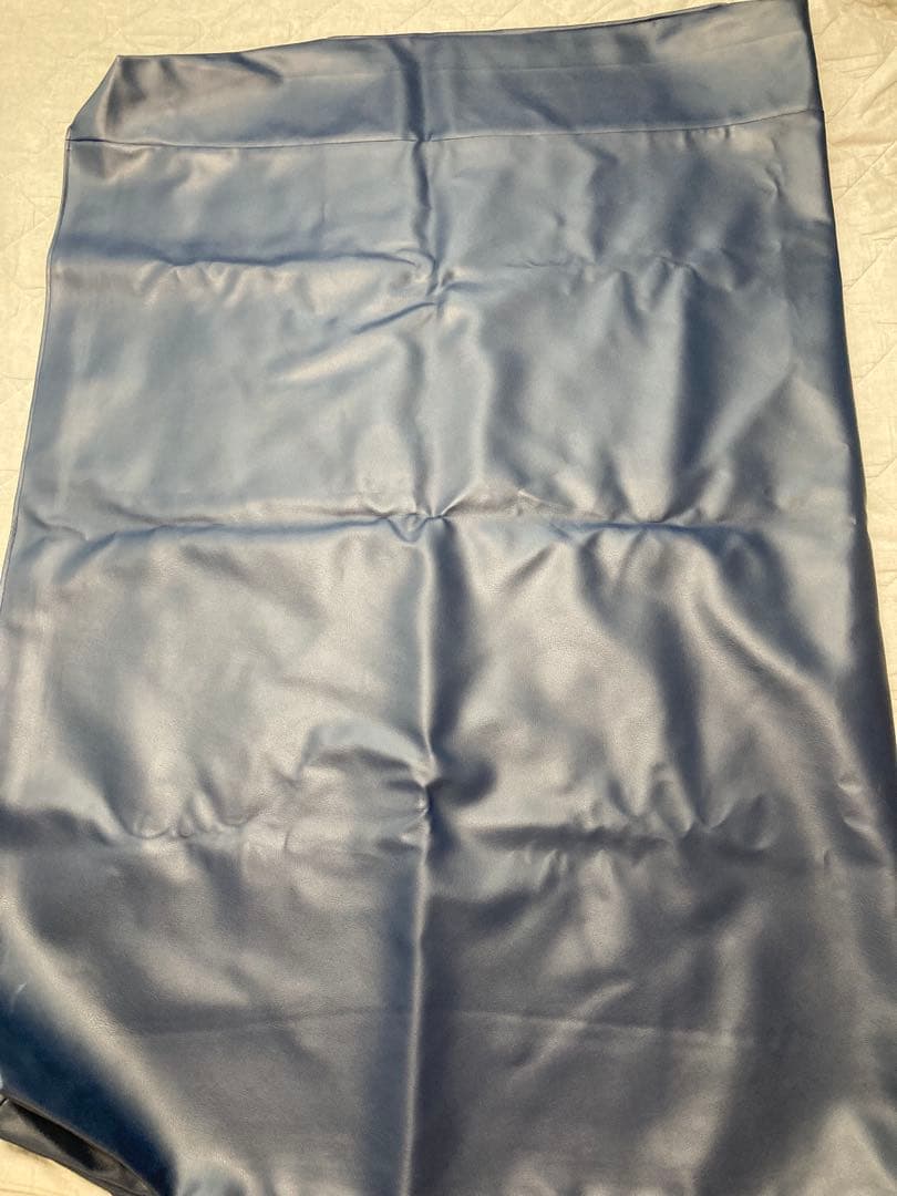 マットレスカバー　合成皮革シート　ダブルサイズ　ネイビーブルー　エステ用マット