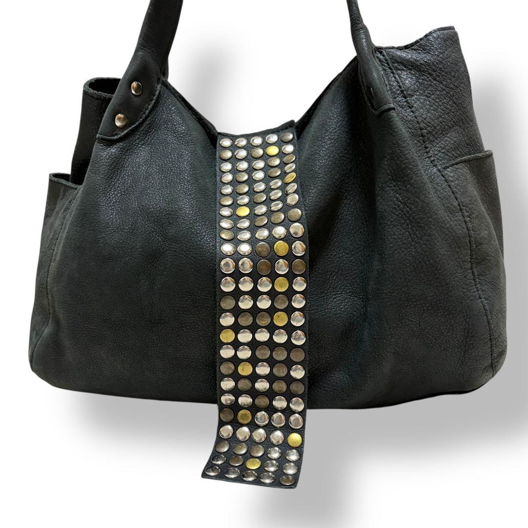 TRES y2k 00s 海外ガール 本革 スタッズ ショルダー バッグ