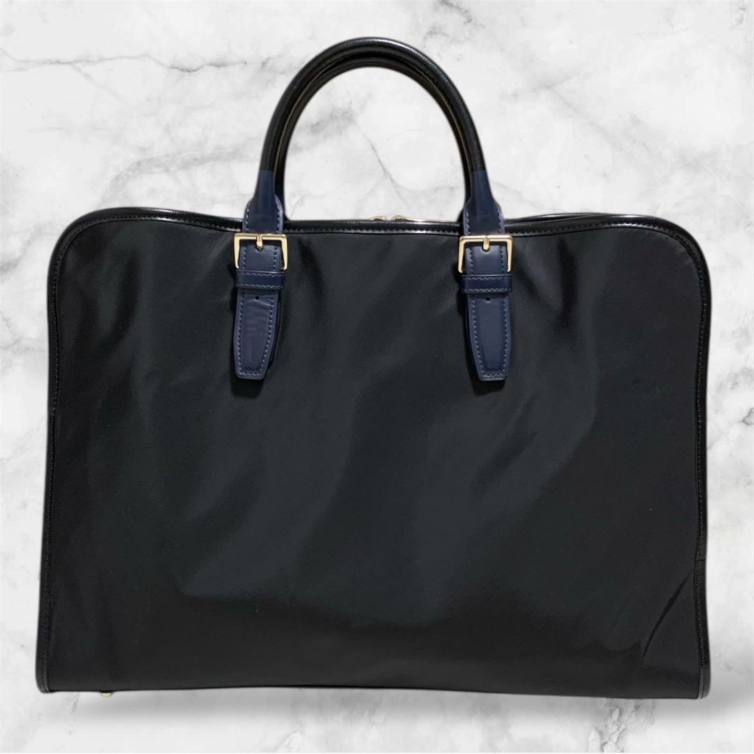 PaulSmithポールスミス★ビジネスバッグ自立型A4可2wayナイロンレザー