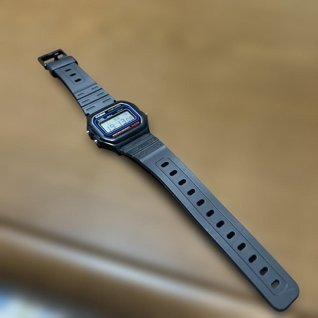 とーぽ！　CASIO デジタル腕時計 50M防水 ブラック