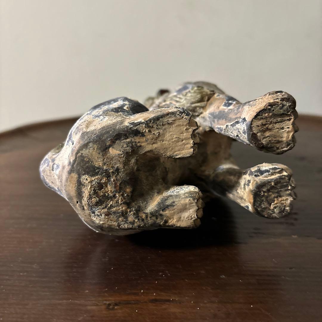 古琉球　壷屋　シーサー　狛犬　アンティーク　骨董信仰　招き猫　福助　古美術　李朝