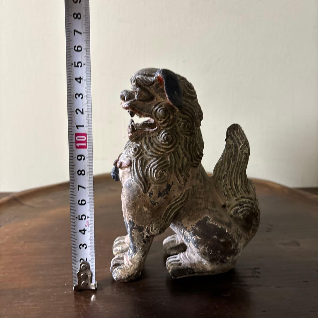 古琉球　壷屋　シーサー　狛犬　アンティーク　骨董信仰　招き猫　福助　古美術　李朝
