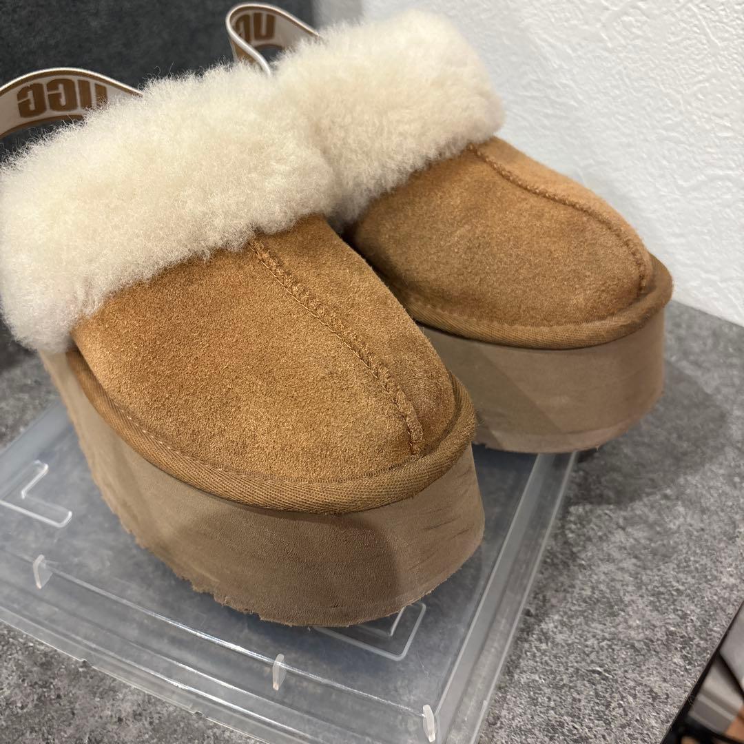 UGG ムートン　スリッポン　厚底　ファンケット