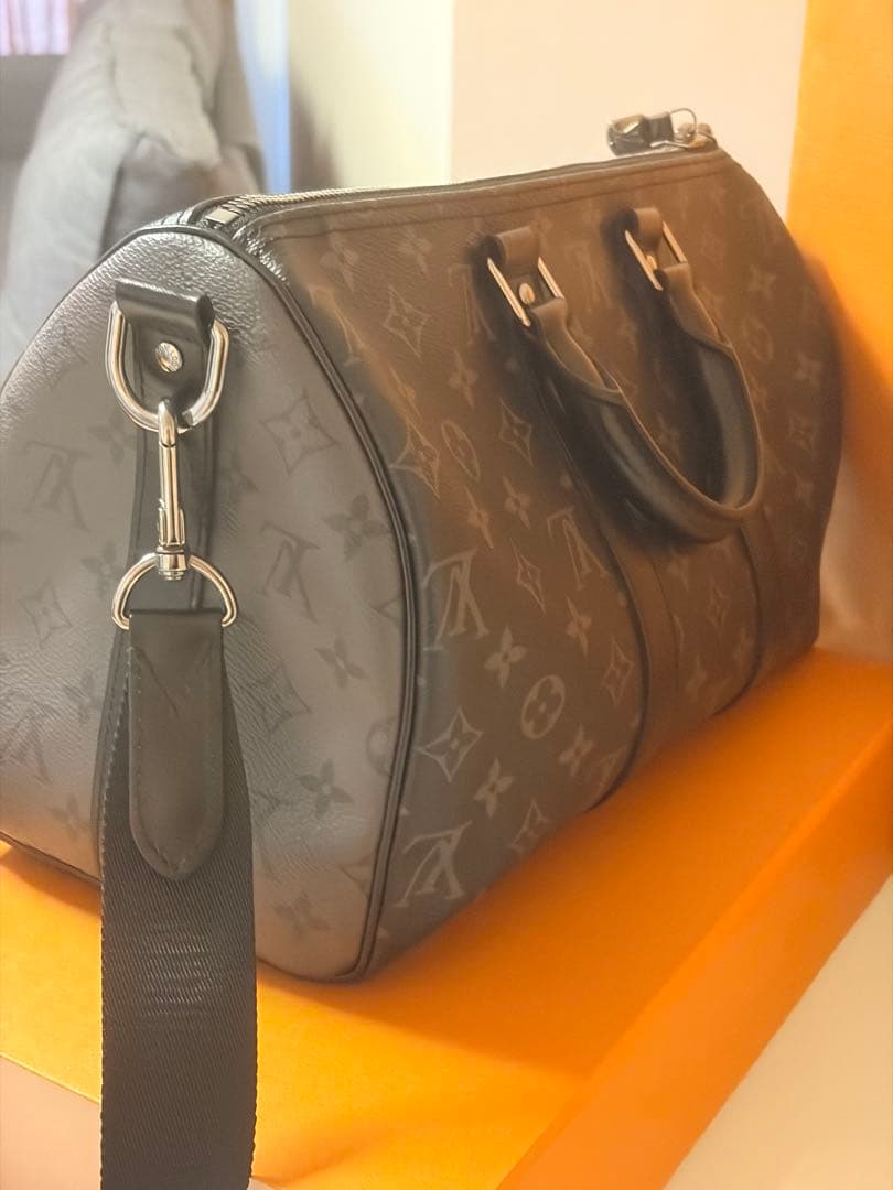 ルイヴィトン キーポルバンドリエール35 モノグラム エクリプス M46655