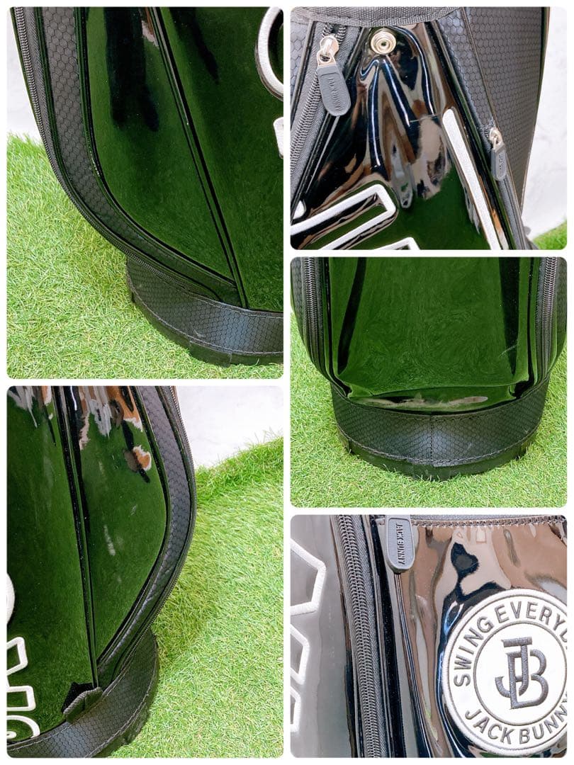 N パーリーゲイツ　ジャックバニー　ゴルフ　キャディバッグ　エナメル　9インチ