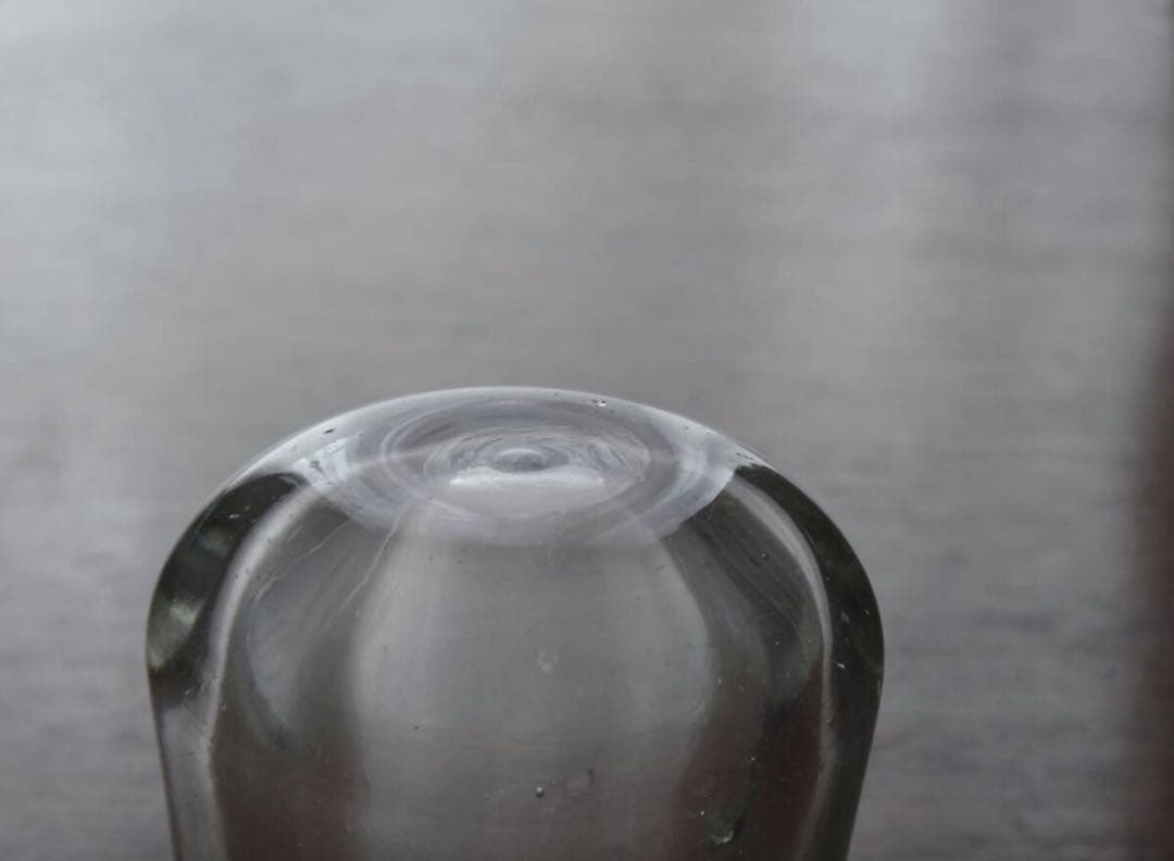 古いワイン樽のガラス栓　1800年代 フランス　手吹きガラス◆）アンティーク C