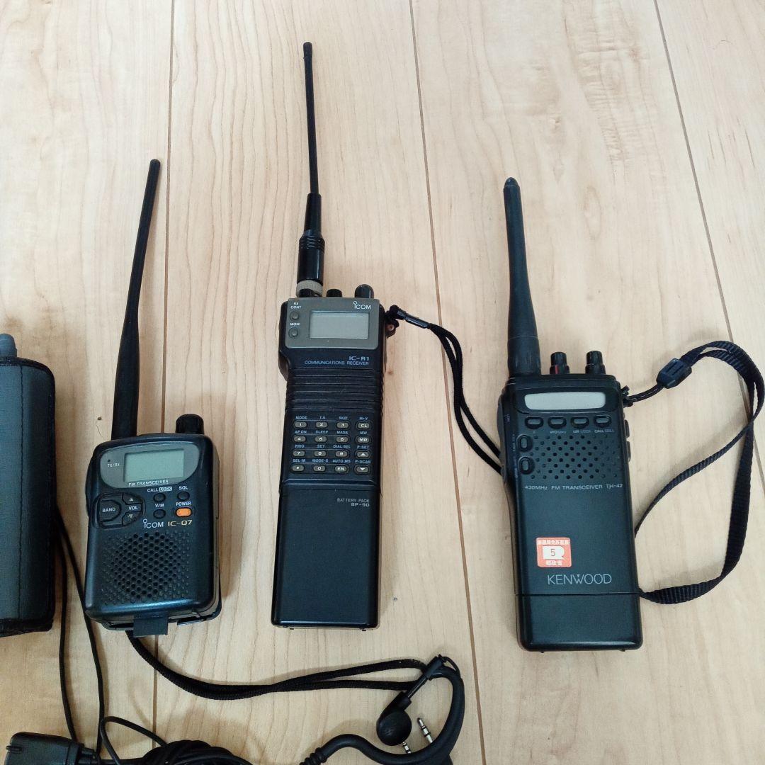 KENWOOD・Icom 他 ハンディトランシーバー＆広帯域受信機 ジャンク5台