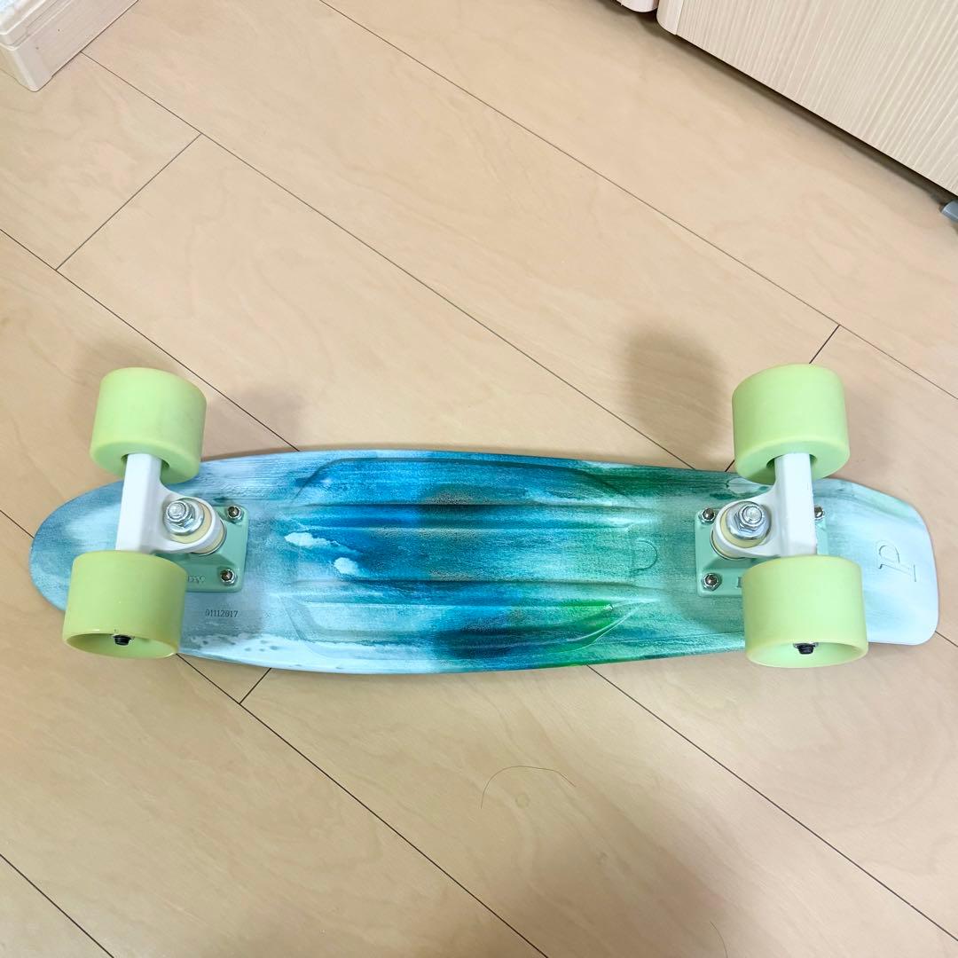 penny スケートボード 22インチ ブラック×グリーン