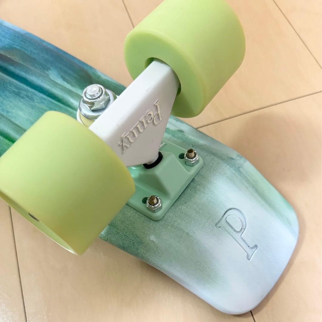 penny スケートボード 22インチ ブラック×グリーン