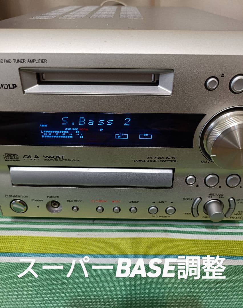 ONKYO FR-X7A CD,MD,FM/AM 整備済完動品 リモコン付