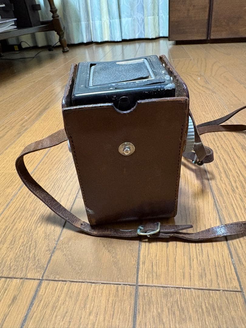 レトロカメラ Minoltaflex フィルムカメラ レザーケース付き