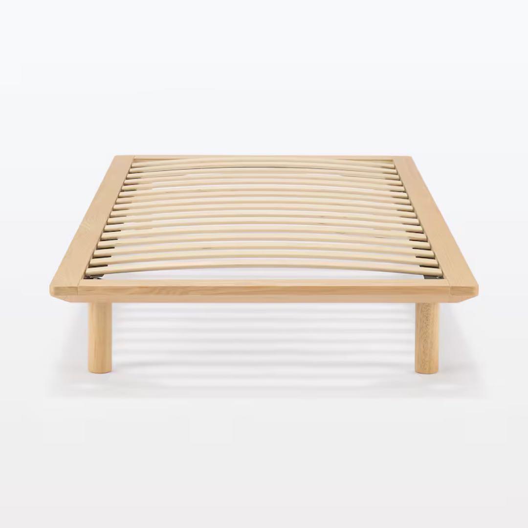 無印良品　ベッドフレーム　オーク材　シングル