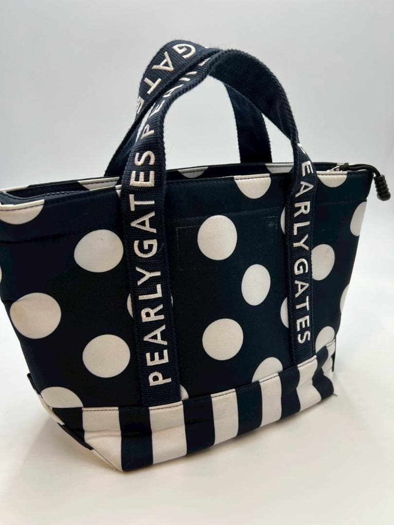 【美品】パーリーゲイツ　カートバッグ　ゴルフバッグ　ドット　ネイビー