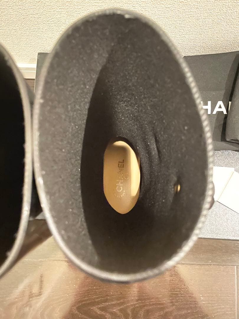 N*u様 CHANELカメリア レインブーツ23センチ