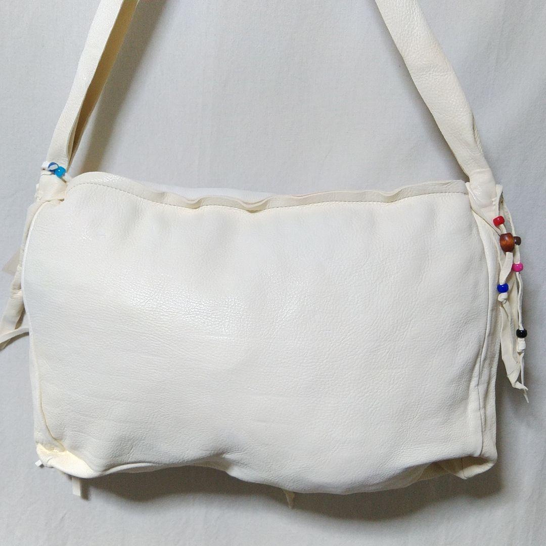 メ*ト様 ネイティブ 本革 ディアスキン ショルダーバッグ メキシコ製 デッドス