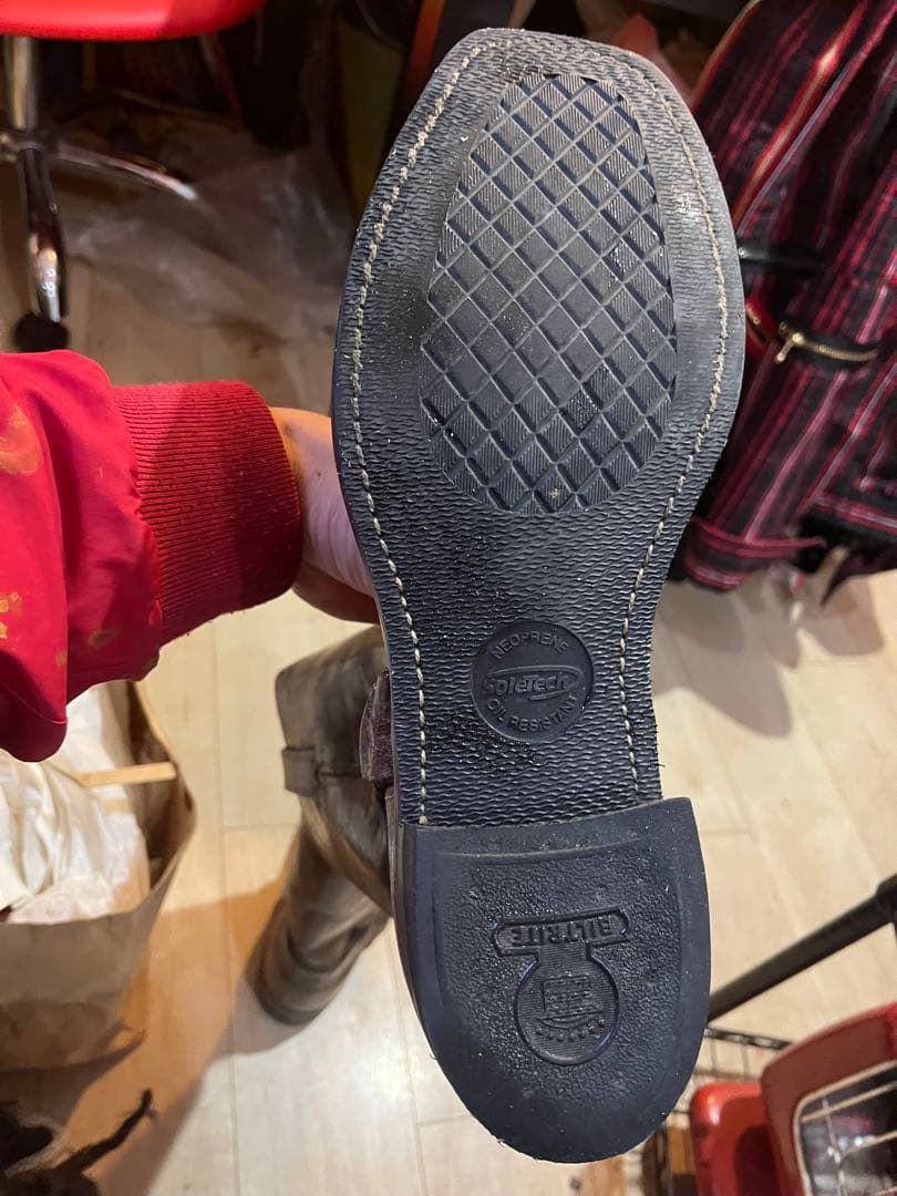 I*N様 フライ FRYE ハーネス リングブーツ 10D ビンテージ加工 米国