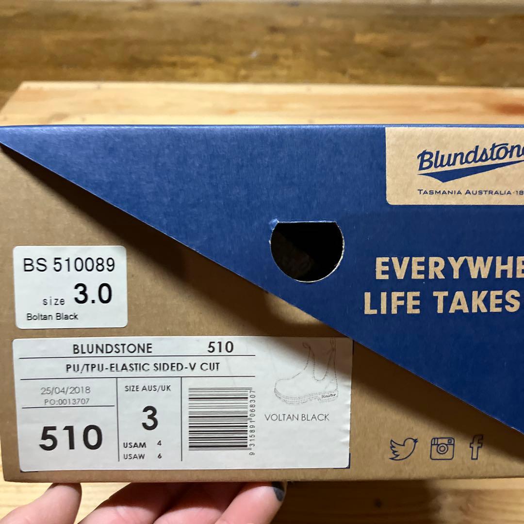 Blundstone （ブランドストーン） ブラック サイドゴアブーツ　UK3