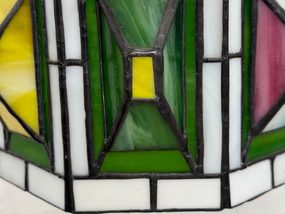 時代　ステンドガラス　ランプシェード　インテリア　置物　送料込み260113