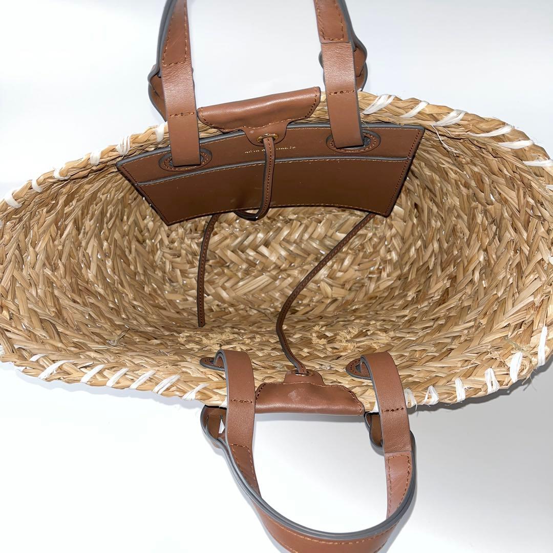 アニヤハインドマーチ　スモールバスケット ペーパーアイズ　天然草木　ブラウン系