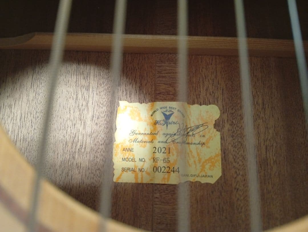 Kヤイリ RF-65 アコースティックギター 2021年製