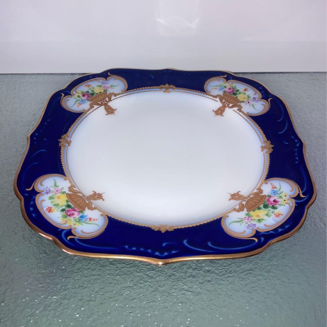 大倉陶園　エンプレスローズ プレート　6枚セット　瑠璃