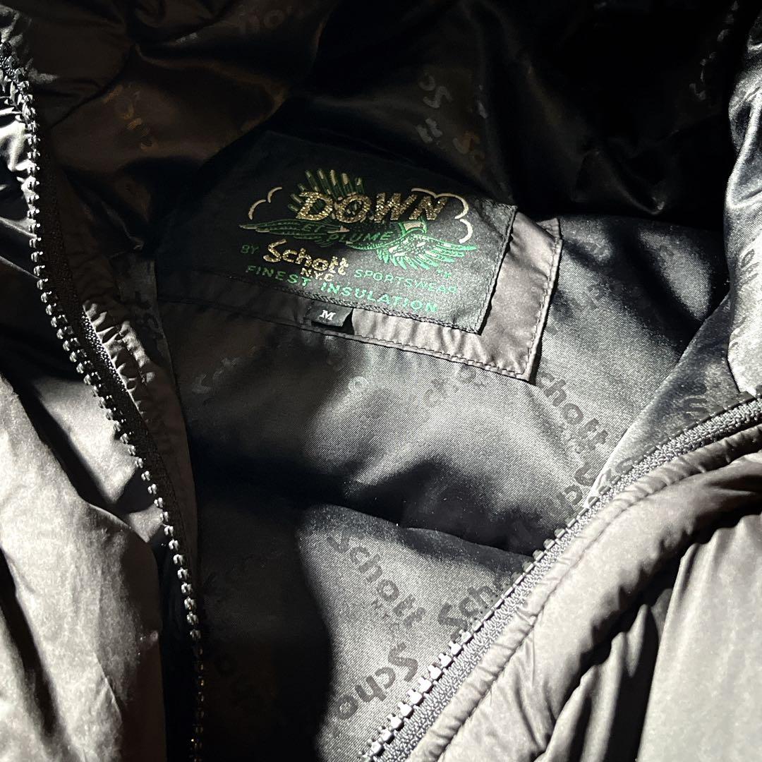美品　希少別注　Schott×And A フェザー　ダウンジャケット　アメカジ